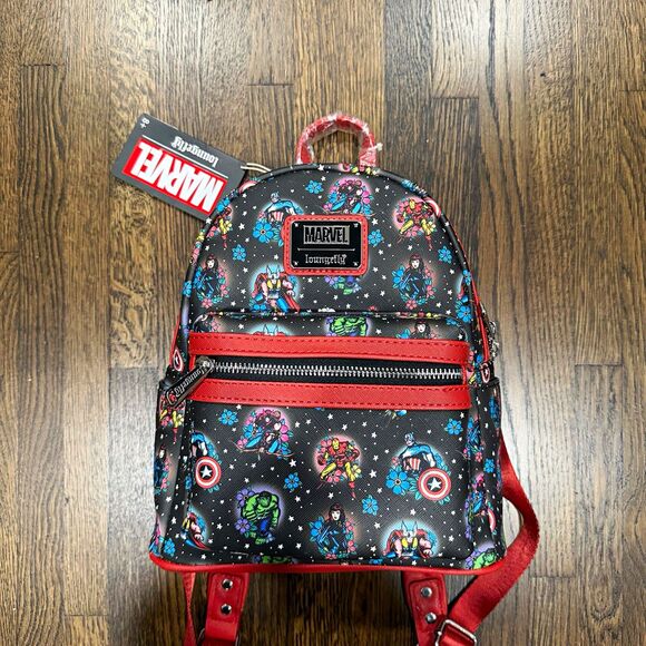 Loungefly Handbags - loungefly marvel avengers tattoo graphic print mini backpack